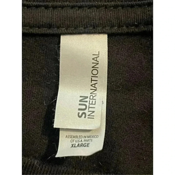 Sun International Men's XL Black Vintage Caffeine Molecule Graphic‎ T-Shirt - Picture 4 of 5